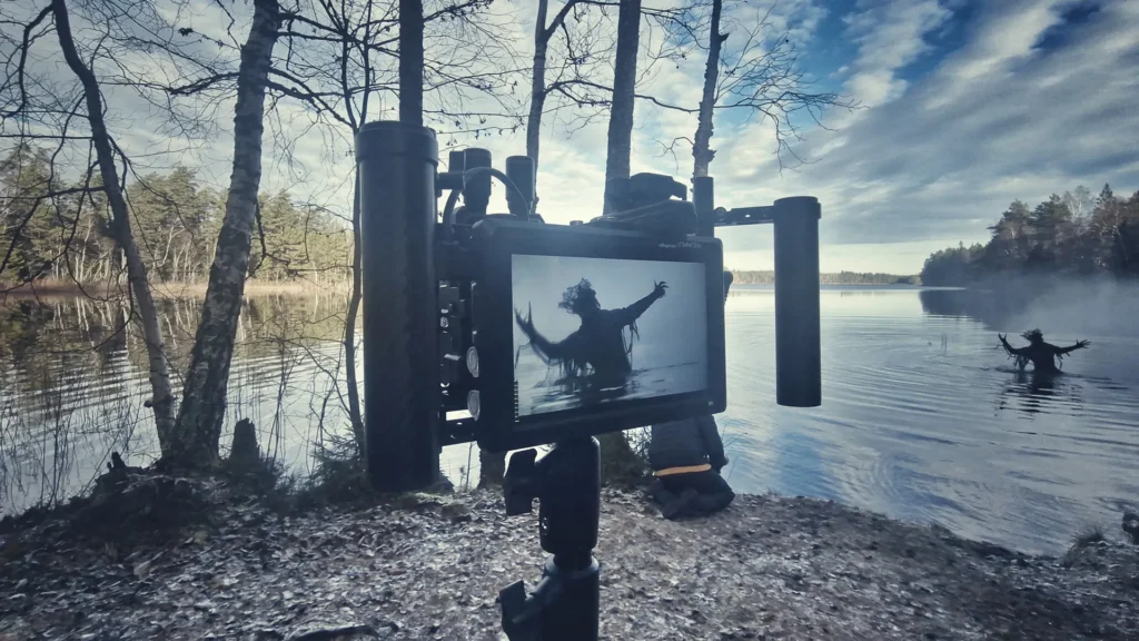 Skrämmande inspelning av musikvideo för Zornheym.