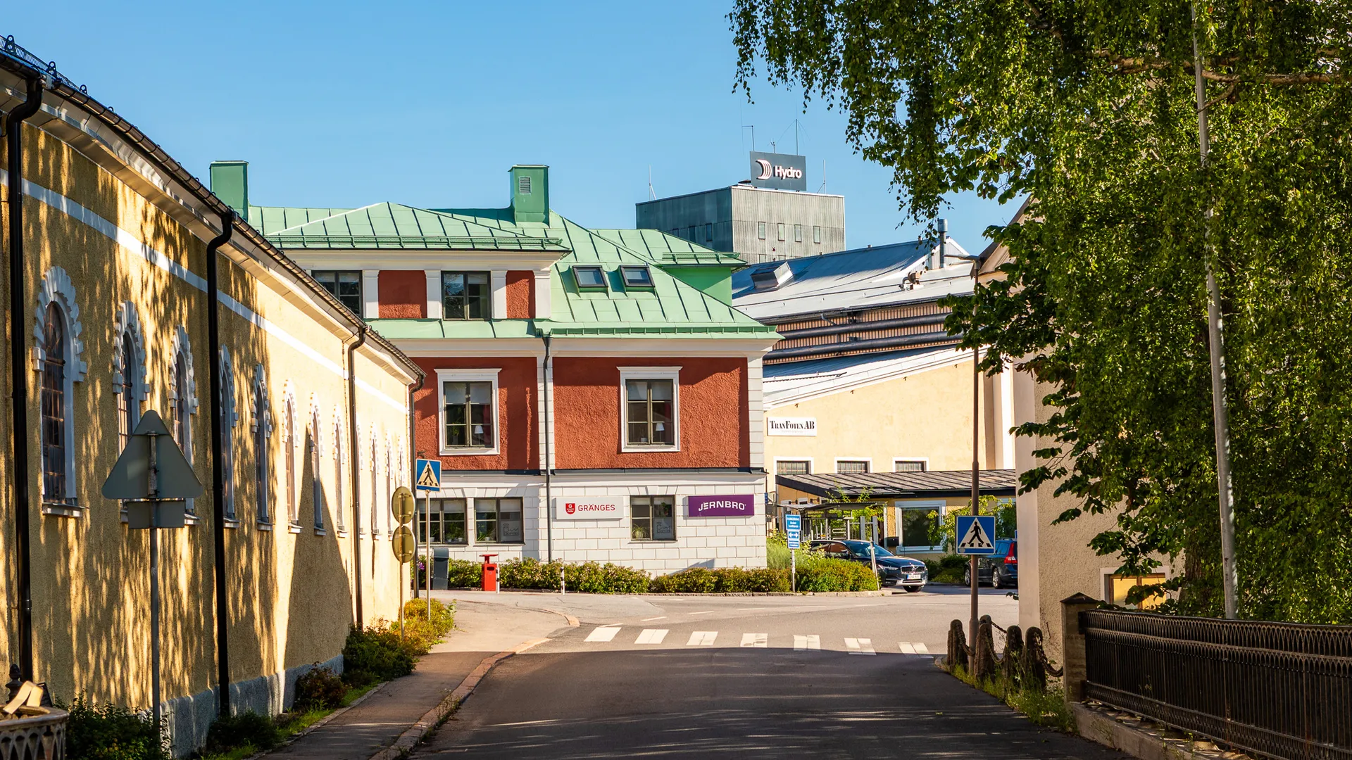Entré till industriområdet Metallen i Finspång.